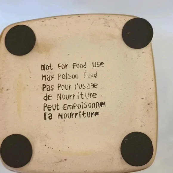 Vintage ceramic vase green black brown - Picture 6 of 6